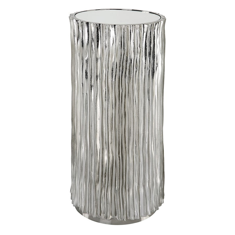 Uttermost Echo Modern Drink Table, Polished Dark Nickel - 22950