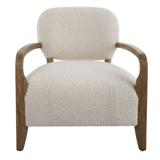 Uttermost Telluride Shearling Accent Chair, Natural Faux - 23772