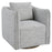 Uttermost Corben Swivel Chair, Weathered Gray/Blue/White