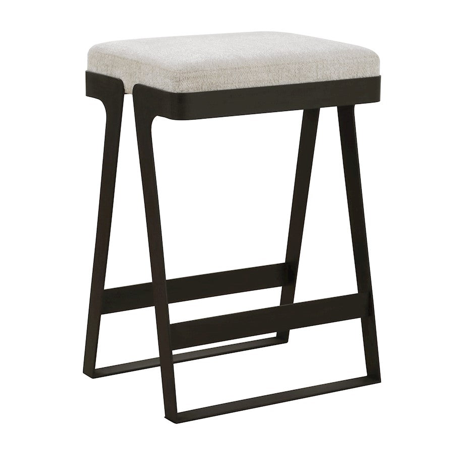 Uttermost Hover Iron Counter Stool, Aged Black - 23875