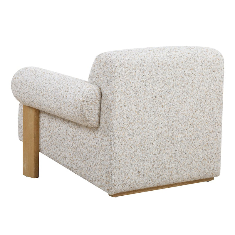 Uttermost Juncture Upholstered Accent Chair,Solid Oak