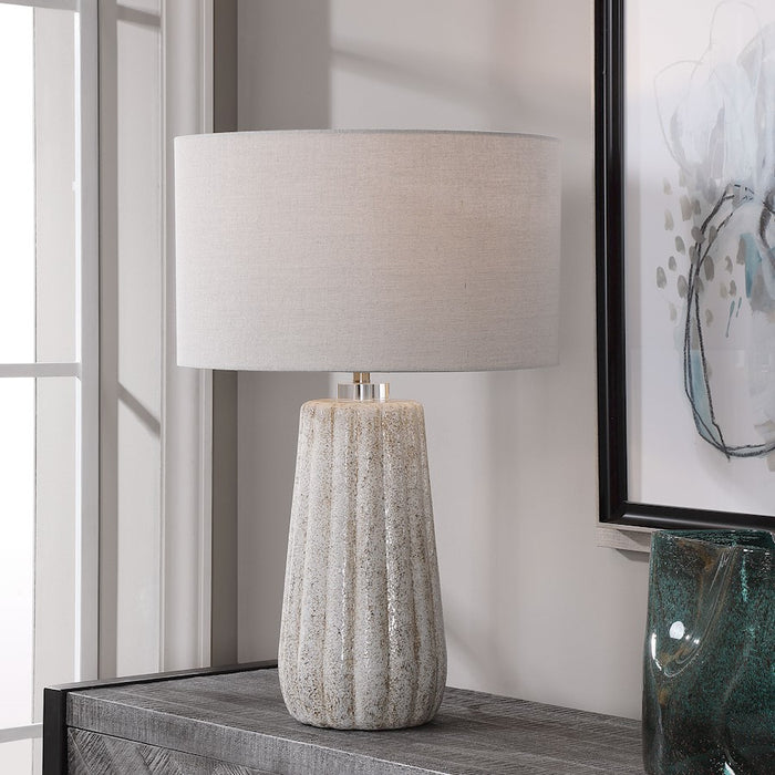 Uttermost Pikes Table Lamp, Stone-Ivory