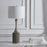 Uttermost Pitman Industrial 1 Light Table Lamp, Brushed Nickel Plated