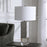 Uttermost Cordata Modern Lodge Table Lamp, Grey/Polished Nickel Plated