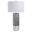 Uttermost Cordata Modern Lodge Table Lamp, Grey/Polished Nickel Plated