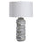 Uttermost Waves Blue & White 1 Light Table Lamp, Blue