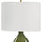 Uttermost Gourd Table Lamp, Green/Brass