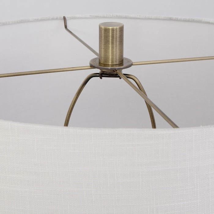 Uttermost Zade Table Lamp, Blue/Brass