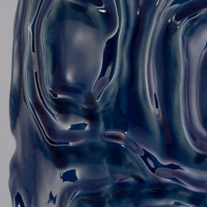 Uttermost Zade Table Lamp, Blue/Brass