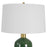 Uttermost Verdell Table Lamp, Dark Mossy Green/Brass