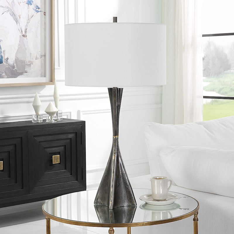 Uttermost Keiron Industrial Table Lamp, Brass