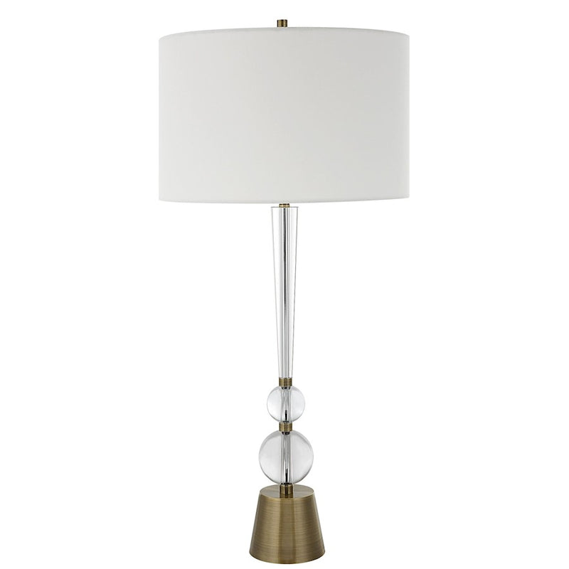 Uttermost Annily Crystal Table Lamp, Brass