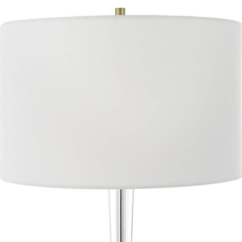 Uttermost Annily Crystal Table Lamp, Brass