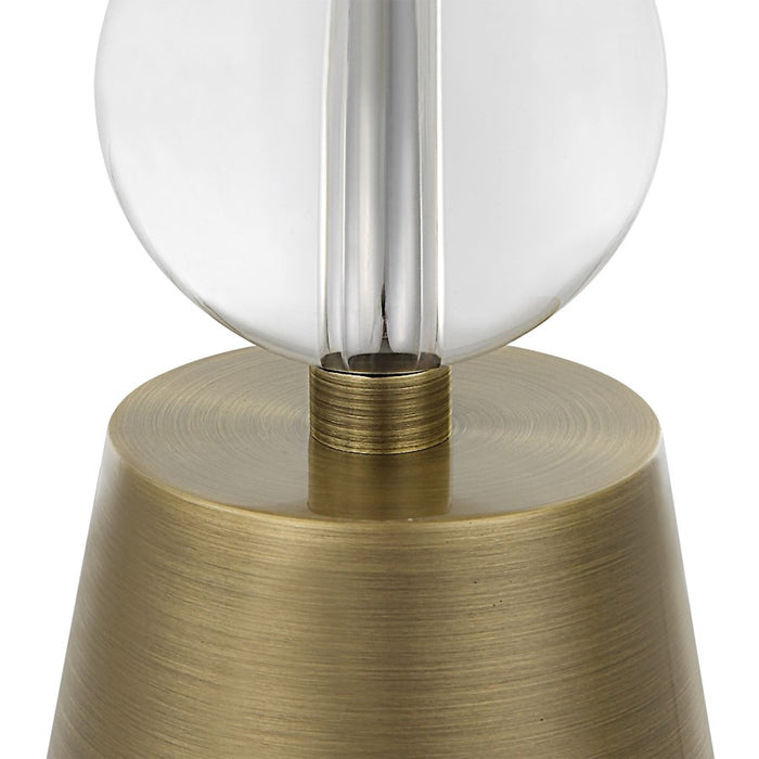 Uttermost Annily Crystal Table Lamp, Brass