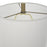 Uttermost Cypher Modern Buffet Lamp, Brass/White