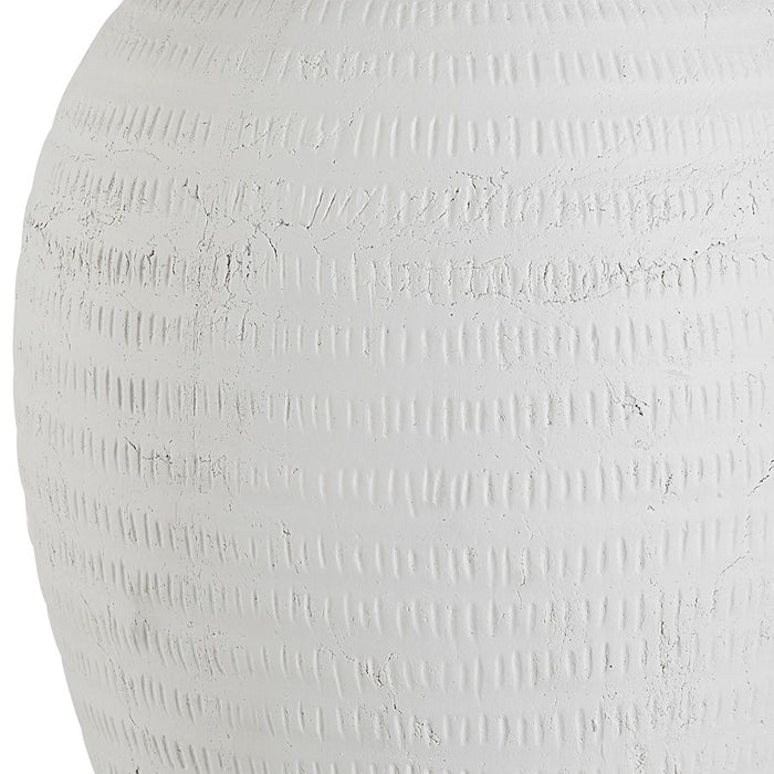 Uttermost Reyna Chalk Table Lamp, Chalk White/Nickel