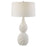 Uttermost Twisted Swirl White Table Lamp, Chalk White/Nickel - 30240