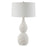 Uttermost Twisted Swirl White Table Lamp, Chalk White/Nickel
