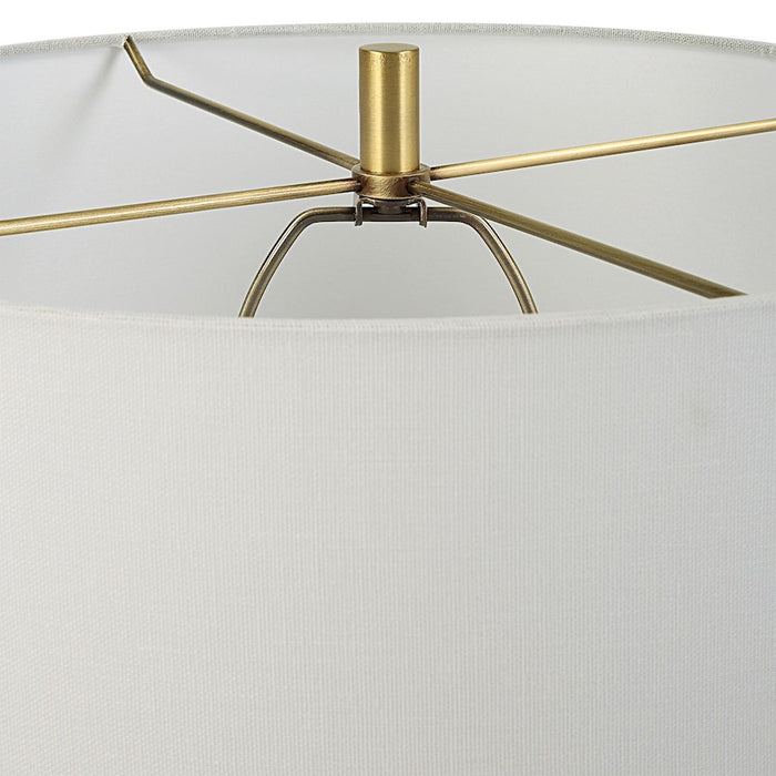 Uttermost Galeno Emerald Green Table Lamp, Emerald Green/Brass