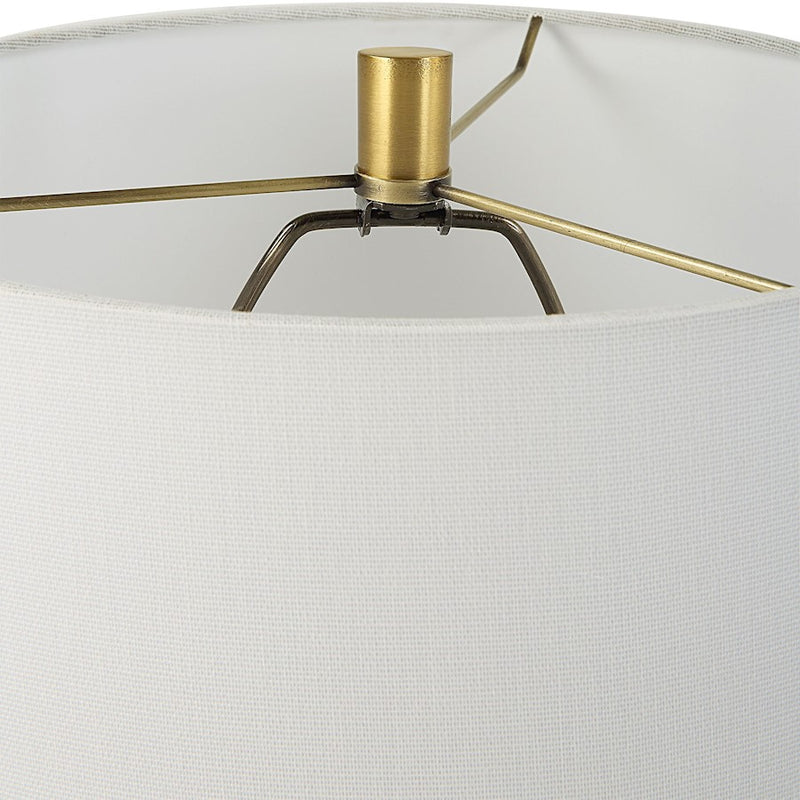 Uttermost Kendari Rope & Rattan Table Lamp, Antique Brass