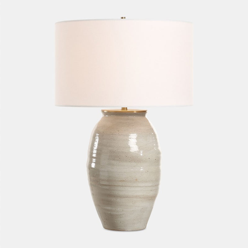Uttermost Amos 1 Light Ceramic Table Lamp, Blue Gray - 30445-1