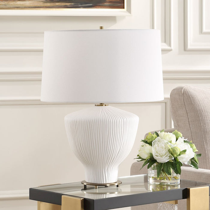 Uttermost Maisie 1 Light White Table Lamp