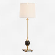 Uttermost Dempsey 1 Light Marble Buffet Lamp, Black - 30449-1