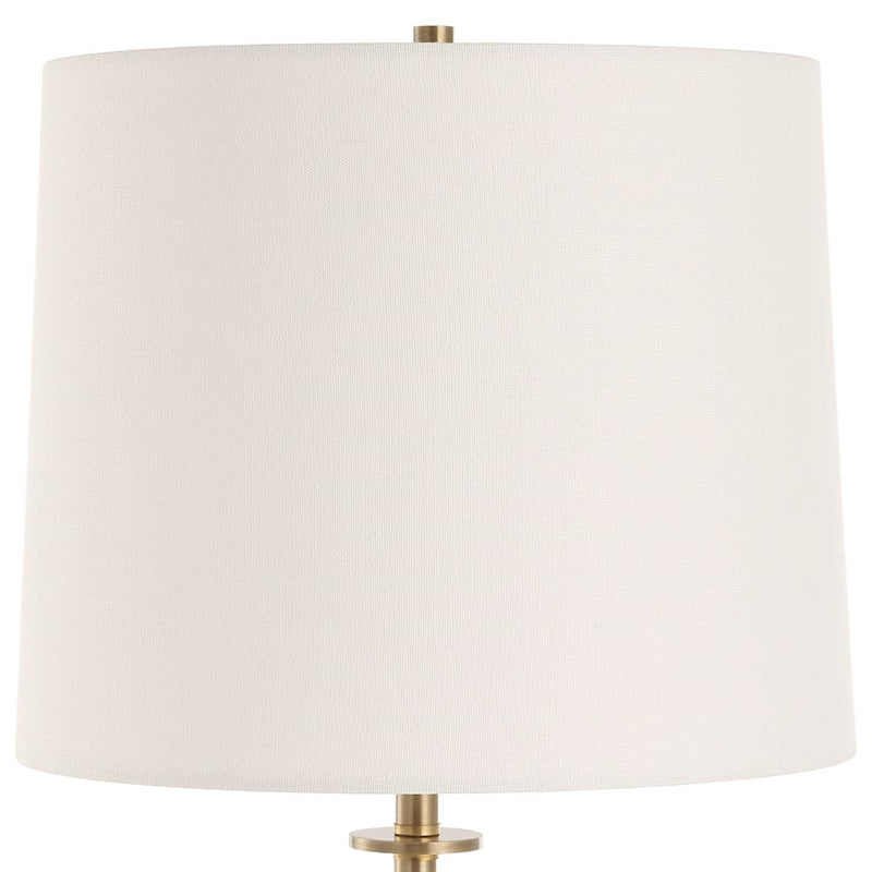 Uttermost Dempsey 1 Light Marble Buffet Lamp, Black