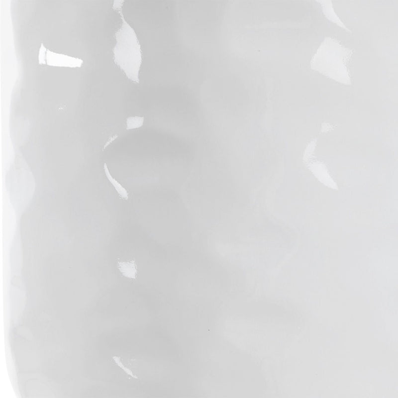 Uttermost Iona 1 Light White Glaze Table Lamp, Brass