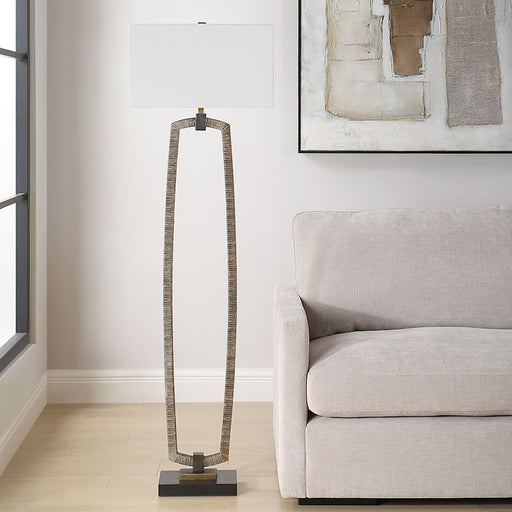 Uttermost Relic 1 Light Gold Floor Lamp, Bronze