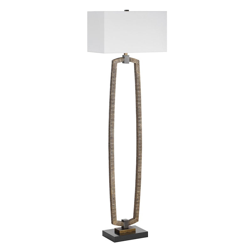 Uttermost Relic 1 Light Gold Floor Lamp, Bronze