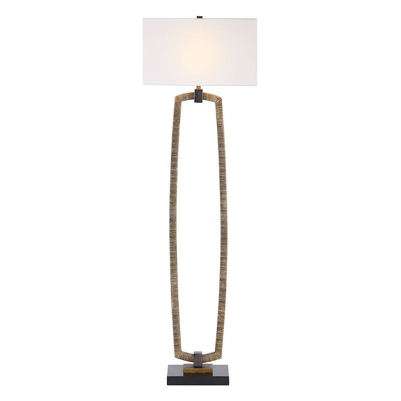 Uttermost Relic 1 Light Gold Floor Lamp, Bronze