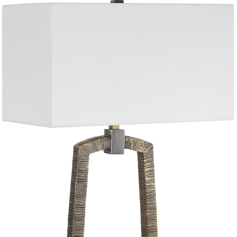 Uttermost Relic 1 Light Gold Floor Lamp, Bronze