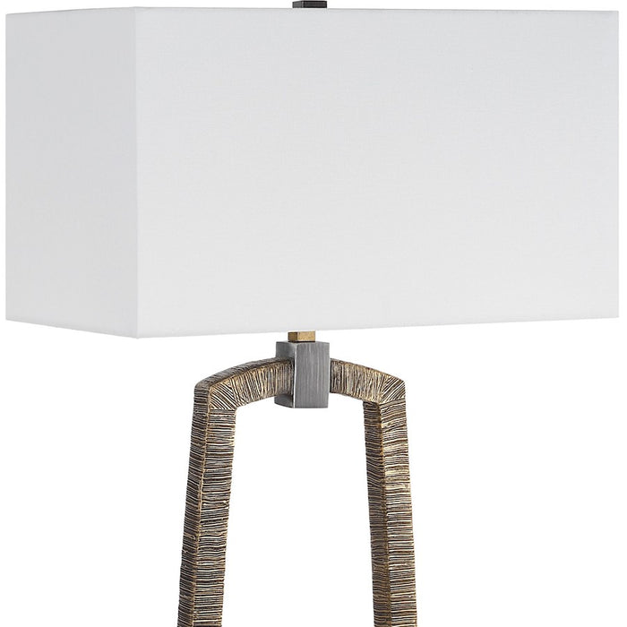Uttermost Relic 1 Light Gold Floor Lamp, Bronze