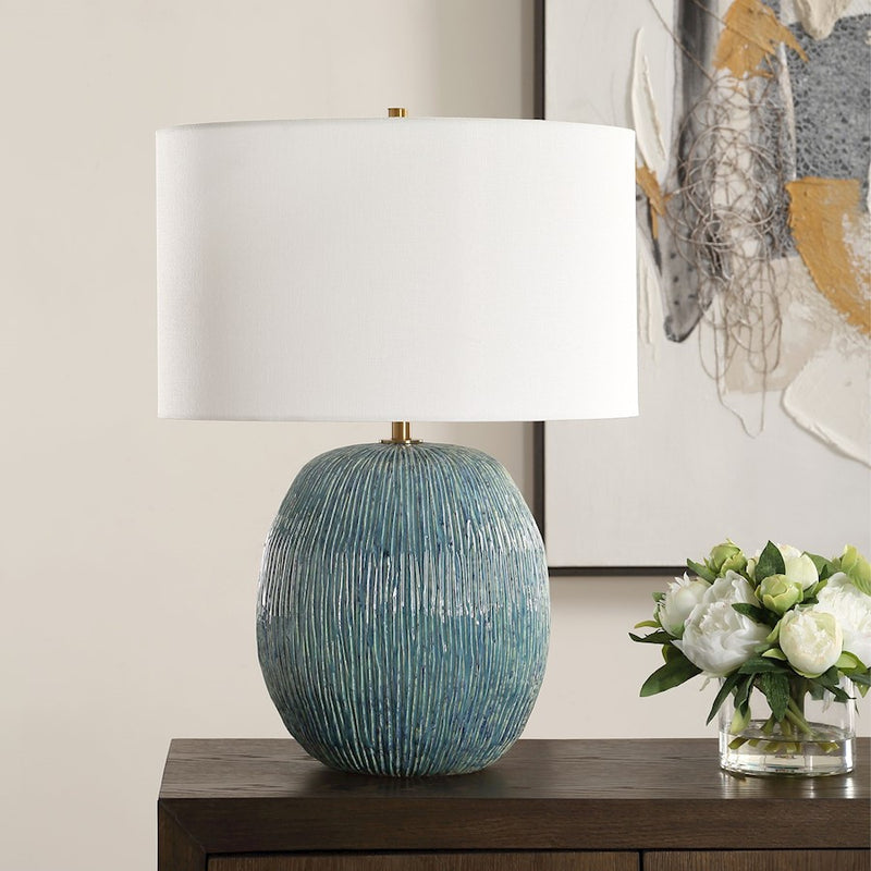 Uttermost Elysia 1 Light Textured Table Lamp