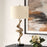 Uttermost Rams 1 Light Horn Table Lamp, Brass