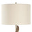 Uttermost Rams 1 Light Horn Table Lamp, Brass