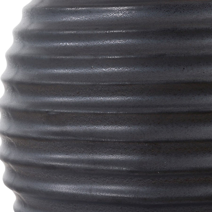 Uttermost Chelsom 1 Light Ribbed Table Lamp, Bronze