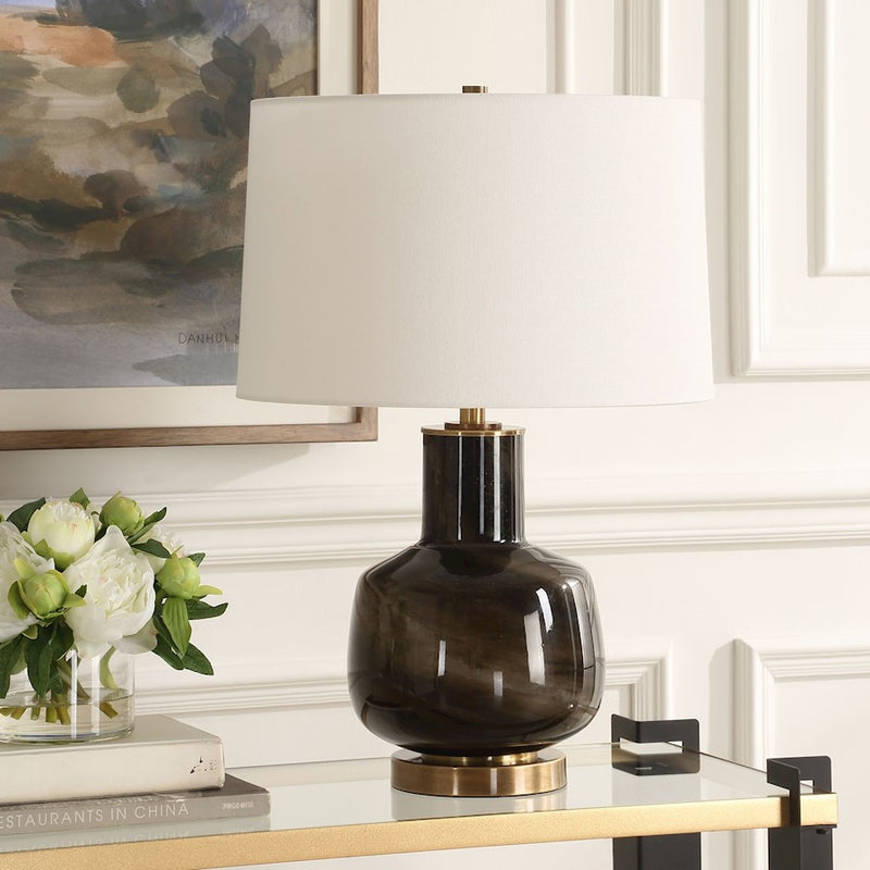 Uttermost Buchanan 1 Light Charcoal Table Lamp