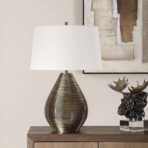 Uttermost Knowles 1 Light Brass Table Lamp