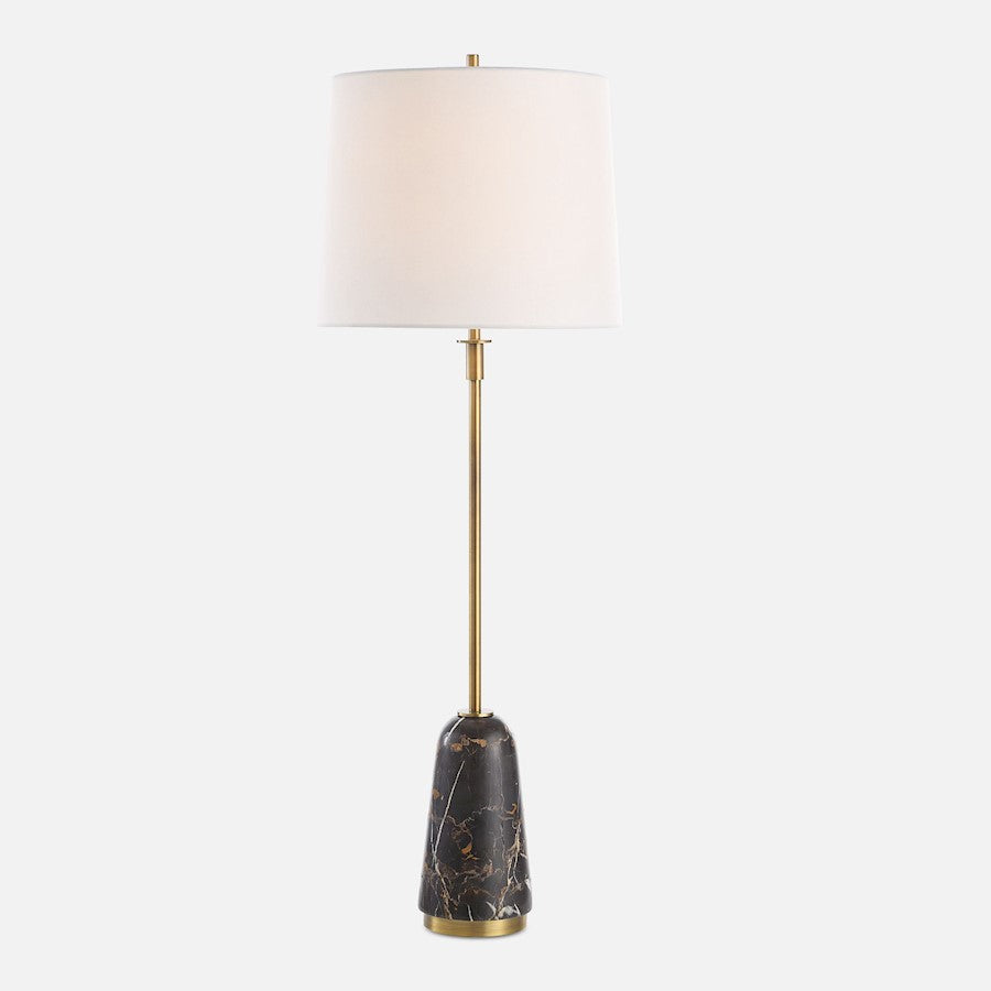 Uttermost Jenson 1 Light Black Marble Buffet Lamp - 30467