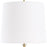 Uttermost Jenson 1 Light Black Marble Buffet Lamp