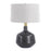 Uttermost Flanagan 1 Light Mottled Gloss Table Lamp, Matte Black