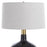 Uttermost Flanagan 1 Light Mottled Gloss Table Lamp, Matte Black