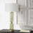 Uttermost Mirah 1 Light Olive Glass Table Lamp, Brass