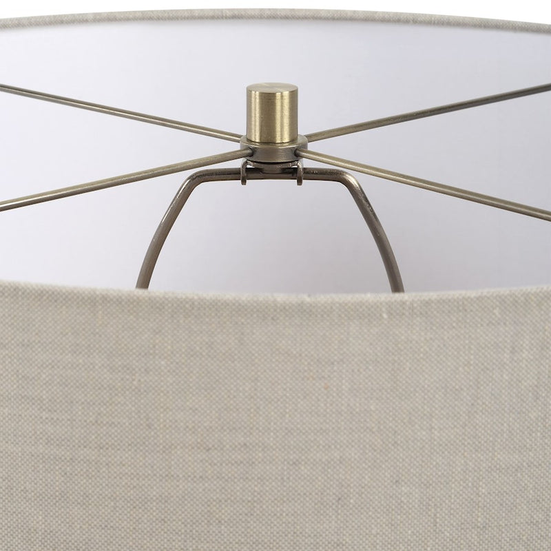 Uttermost Maliyah 1 Light Beige Linen Table Lamp