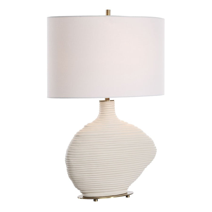 Uttermost Duostacked 1 Light Ceramic Table Lamp, Brass