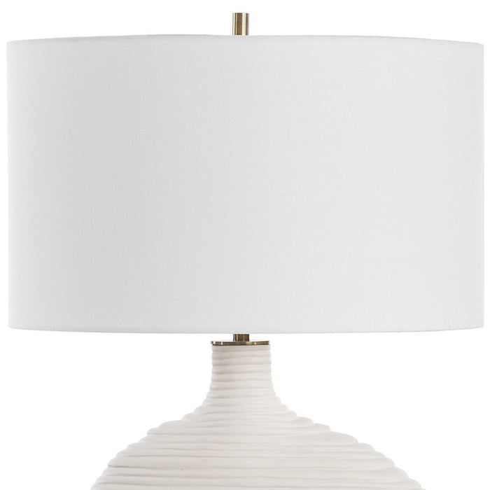 Uttermost Duostacked 1 Light Ceramic Table Lamp, Brass