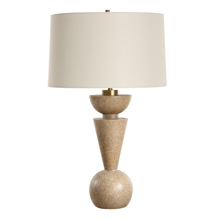 Uttermost Cullum 1 Light Geometric Table Lamp, Brass