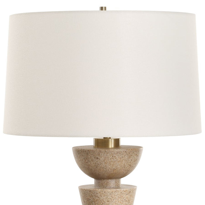 Uttermost Cullum 1 Light Geometric Table Lamp, Brass